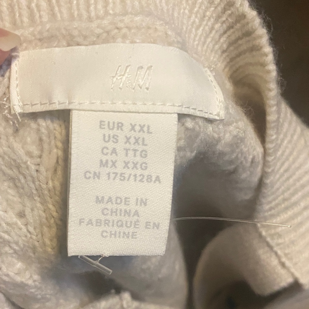 H&M Cream Cable Knit Mini Dress - Picture 2 of 10